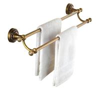 Towel Racks Towel Rail all Copper Hand Towel Holder Double Rod Antique Towel Rail Bathroom Hardware Towel Bar 50CM (Size : 40CM) (One Color 60CM)