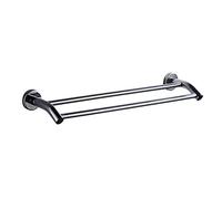 Towel Rail Wall Mounted Space Aluminum Bathroom Towel Rack Shower Shampoo Soap Cosmetic Rack Bathroom Accessories (Size : 62cm) ()