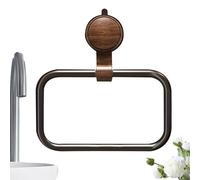 Towel Ring - Hand Towel Hanger for No Drill Installation, Strong Suction with Hanging Function, Bathroom Holder for Home, Hotel, Office, Dorm, Apartment, RV, Farmhouse