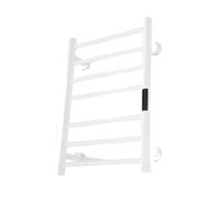 towel warmer, Scaldasalviette elettrico da bagno bianco/nero con display digitale, scaldasalviette, cavi nascosti/a vista, portasciugamani elettrico,for Bathroom, Built-in Timer(W-R_E W_US_220V)