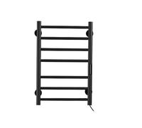 towel warmer, Scaldasalviette elettrico da bagno bianco/nero con display digitale, scaldasalviette, cavi nascosti/a vista, portasciugamani elettrico,for Bathroom, Built-in Timer(B-R_E W_US_220V)