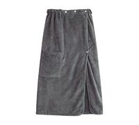 Towel Wrap - Wearable Bathing Cloak, 1 Piece Absorbent Body Covering For Sauna Leisure, Portable Drying Sarong With Adjustable Fastener, Shower Room Accessory, Elasticated Chest Band For Beach