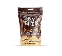 Towels Beyond BeeMax Tiny Bites - Mini coni per waffle - Snack di dimensioni ridotte ripieni di vero cioccolato belga, gustoso cono di cioccolato più croccante 16 calorie porzione di BeeMax (scuro 1