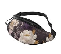 Tower Bridge in London - Marsupio per sport all'aria aperta e borsa per il petto casual, unisex, regolabile, per escursionismo, corsa, ciclismo, elegante fiore di peonia, viola, taglia, Elegante fiore