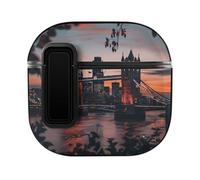 Tower Bridge The Sunset London England UK Custodia protettiva con blocco compatibile con AirPods 4 PC