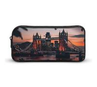 Tower Bridge The Sunset Londra Inghilterra UK astuccio grande capacità portapenne astuccio cancelleria organizzatore trucco borsa
