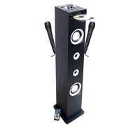 Tower de Son Lettore CD e Karaoke Inovalley HP49CD - 100W - USB Bluetooth Radio FM, 2 microfoni con supporti, telecomando