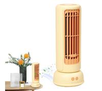 Tower Fan, Bedroom Oscillating Fan, Powerful 3-Speed Ventilator, 3.94x3.94x10.24 inches Compact Cooling for Home Outdoor Nursery Living Room Dorm Camping Car Kitchen Garage