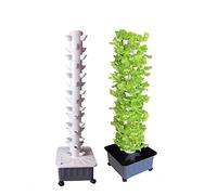 Tower Garden, 15 strati 45 piante coltivano la torre attrezzatura idroponica Kit da giardino verticale for interni con serbatoio dell'acqua, pompa e timer