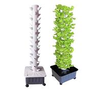 Tower Garden, Balcone fai-da-te di coltivazione idroponica Tazze di colonizzazione staccabili in PP Giardino domestico Fattoria Serra Fioriere verticali a torre(14-layers-Big base)