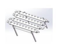 Tower Garden, di coltivazione idroponica, kit da giardino Attrezzature agricole Tubo in PVC di coltivazione idroponica verticale Piantatrice for serra familiare(36 Single flat)