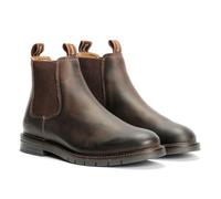 Tower London Harbour Leather - Stivaletti Chelsea da uomo, colore: Marrone scuro, Marrone, 42 2/3 EU