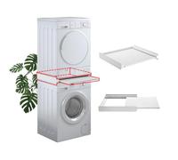 Kit Sovrapposizione con Ripiano per Lavatrice + Asciugatrice
