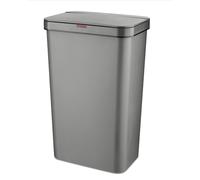 Tower T838005G Pattumiera con sensore con anello di fissaggio, a batteria, 50 l, grigio