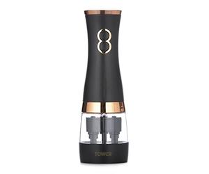 Tower T847004BLK - Macina sale e pepe, ceramica, colore: Nero