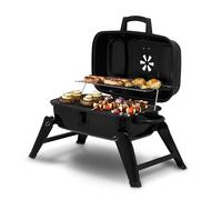 Tower T978539 - Griglia compatta a carbone con gambe pieghevoli e design portatile, colore: Nero