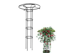 Tower Trellis - Garden Trellis For Climbing Plants | Metal Plant Support Tower Obelisk 90cm 120cm 150cm 180cm 210cm | PP Coated Steel Vertical Flower Stand For Vine Roses Potted Plants