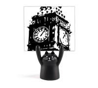 Tower UK Britain Art Deco Fashion - Porta memo a forma di gatto nero