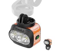 towild BLmini Luce Anteriore per Bici con Fascio Lungo e Corto, Faro Ciclismo 800LM con Montaggio Inferiore per Giorno e Notte, Batteria Ricaricabile USB-C 2000mAh, Luce Bici Compatta e Leggera 89g