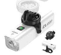 towild Ciclismo Luci Bici Luce Anteriore della Bicicletta, Luce Bicicletta LED 1200 Lumen 5000mAh Ricaricabile Installazione Inversa Type-C IPX-6 Impermeabile 5 modalità Ciclo Faro