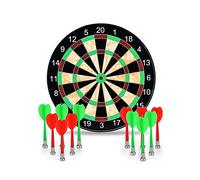 Towinle Bersaglio Freccette Magnetico, 17 Pollici, 12 Frecce in 2 Colori, Plastica, Multicolore