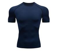 Towintec Maglietta a Compressione da Uomo, Allenamento Sport Maniche Corte Cool Dry Traspirante Asciugatura Rapida Maglia a Manica Corta per Correre Jogging Fitness Palestra