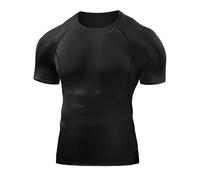 Towintec Maglietta a Compressione da Uomo, Allenamento Sport Maniche Corte Cool Dry Traspirante Asciugatura Rapida Maglia a Manica Corta per Correre Jogging Fitness Palestra