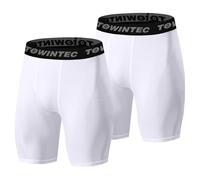 Towintec Men’s Compression Shorts Sports Running Tights Underwear Athletic Workout Spandex Base Layer Short for Biker Basketball Volleyball Training