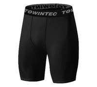 Towintec Pantaloncini a Compressione da Uomo Palestra Collant Sportivi da Corsa Intimo Allenamento Atletico Running Spandex Strato di Base Breve per Ciclista Basket Pallavolo Corsa