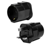 Towkom Adattatore Presa Inglese,2 pezzi Adattatore Presa Inglese a Spina Italiana,Adattatore Spina Inglese 3250W con fusibile da 13A,Adattatore UK per Gran Bretagna,Qatar,Irlanda,Gambia (Tipo G)