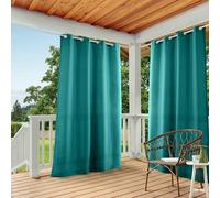 TOWN & COUNTRY BASICS Exclusive Home - Tende con occhielli in cabana massiccia, 54 x 108 cm, 2 pezzi, colore: Verde scuro