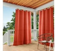 Town & Country Basics Exclusive Home Tende EH8112 - 07 2 - 108 g Indoor/Outdoor Solid Cabana Occhielli Finestra Tenda a Pannello, Mecca Orange, 54 x 274,3 cm, Set di 2
