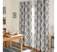 TOWN & COUNTRY EVERYDAY Exclusive Home Curtains Coppia di pannelli oscuranti in ferro battuto, colore argento, 52 x 84 cm, 2 pezzi