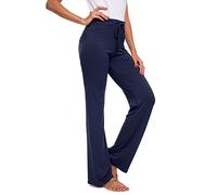 TownCat Pantalone Casual Dritto da Donna con Coulisse Adatto per Lo Yoga e La Corsa Pants Pantaloni Yoga Modali Marina XL