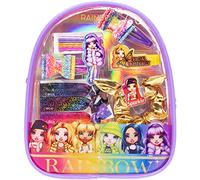 Townley Girl Rainbow High Backpack Cosmetic Makeup Gift Bag Set include accessori per capelli e zaino in PVC trasparente per bambine dai 3 anni in su, perfetto per feste, pigiama party e makeover