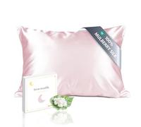 townssilk Federa per cuscino in seta 40 x 80 cm, 100% seta di gelso, 19 mm, certificata Oeko-TEX, classe 6A, con chiusura lampo, 1 pezzo, rosa rosa