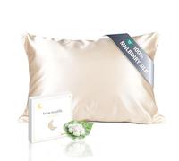 townssilk Federa per cuscino in seta 60 x 70 cm, 100% seta di gelso, 19 mm, certificata Oeko-TEX, classe 6A, con chiusura lampo, 1 pezzo, tortora