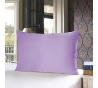 townssilk Federa seta cuscino,100% naturale seta di gelso 19momme,doppia faccia,benefica per capelli e pelle,ipoallergenica,cerniera nascosta,1 pz,50x90cm,Wisteria