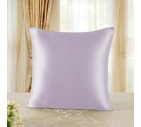 townssilk Federa seta cuscino,100% naturale seta di gelso 19momme,doppia faccia,benefica per capelli e pelle,ipoallergenica,cerniera nascosta,1 pz,40x40cm,Lavender
