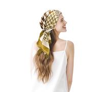 townssilk Sciarpa in seta da donna, 100% seta di gelso, 90 x 90 cm, certificata Oeko-Tex, lussuosa e liscia come la seta, fazzoletto da collo/foulard, accessorio alla moda quadrato, Pied de poule
