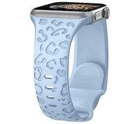 Towsnails Compatibile con Bracciale Apple Watch, Serie 38mm,40mm,41mm,42mm, 4mm,45mm,banda in silicone morbido, motivo leopardato, bracciali di ricambio per iWatch Serie8/7/6/5/4/3/2/1/SE/Series2