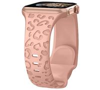 Towsnails Compatibile con Bracciale Apple Watch, Serie 38mm,40mm,41mm,42mm, 4mm,45mm,banda in silicone morbido, motivo leopardato, bracciali di ricambio per iWatch Serie8/7/6/5/4/3/2/1/SE/Series2