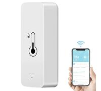 Towwoo Monitoraggio della Temperatura di Umidità WiFi,Sensore Wireless di Temperatura e Umidità Interni,Termometro Igrometro Intelligente per Monitor Remoto e Allarme con App Tuya,Compatibile conAlexa