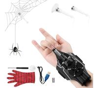 Towwoo Spider Web Shooter, Spara Ragnatele con Launcher Guanti per Bambini, Spider Web Launcher in Plastica per Cosplay