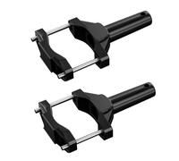Towwoo Staffa Faro Per Moto, 2 Pezzi Staffe di Montaggio Moto Faro Staffa Universale Morsetti Per Montaggio Luci Fuoristrada Supporti per Prolunghe per Faretti Paraurti Moto 20-55 mm