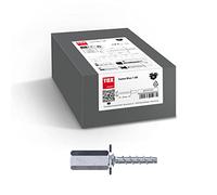 TOX Ancoraggio a vite Sumo Max 1 IM 6x35 mm, con filettatura interna M8/M10, acciaio zincato, approvato dalle autorità edilizie per il fissaggio multiplo di componenti non portanti 50 pezzi, 041101701