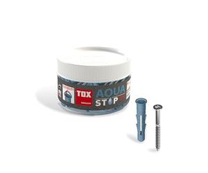 TOX Aqua Stop Pro, ancoraggio sigillante multiuso 6/38 per fissaggi su pareti e pavimenti piastrellati, in plastica speciale HDPE, con vite 4x50 mm, 014271011