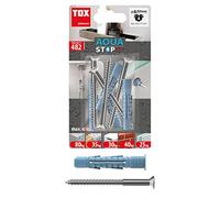 TOX Aqua Stop Pro, ancoraggio sigillante multiuso 8/50 per fissaggi su pareti e pavimenti piastrellati, in plastica speciale HDPE, con vite 6x70 mm, 014771021