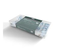 Tox Assortimento di Fascette Stringitubo in Acciaio Zincato per il Collegamento con Raccordi, Vite a Testa Esagonale, 6 Misure in Scatola di Trasporto Trasparente, ⌀ 10-40 Mm, 26 Pezzi, 09490208