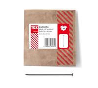 TOX Chiodi a filo 1,6x30 mm con testa svasata per giunzioni semplici in legno e superfici piane, acciaio nudo, 60 pz. in confezione di carta richiudibile ed ecologica, 063600152